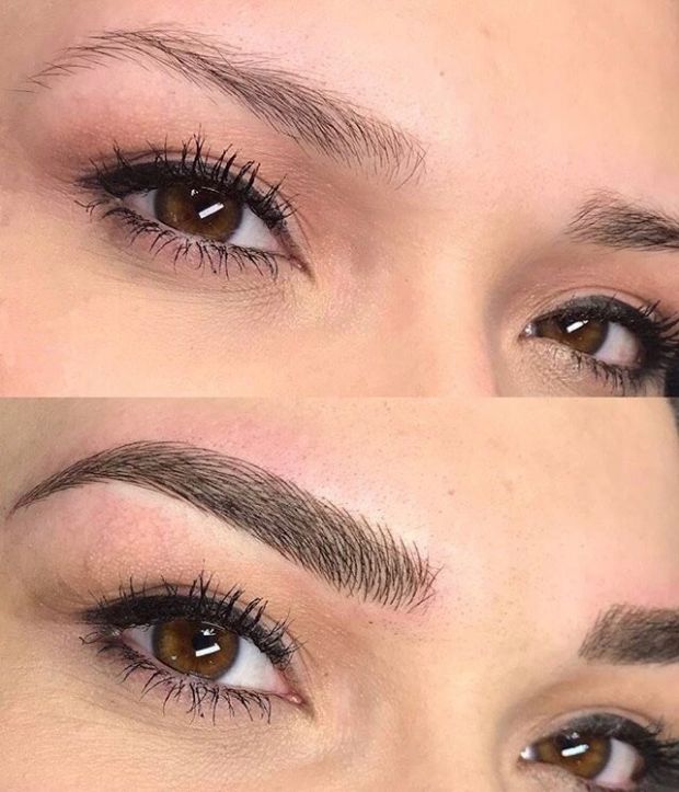 Microblading eyebrows