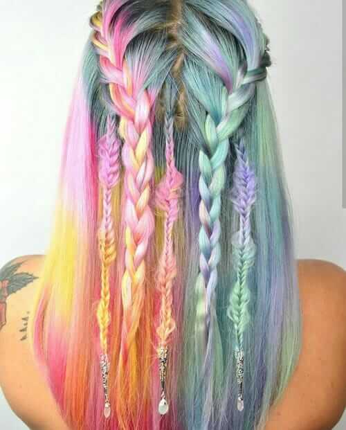 Pastel hair looks