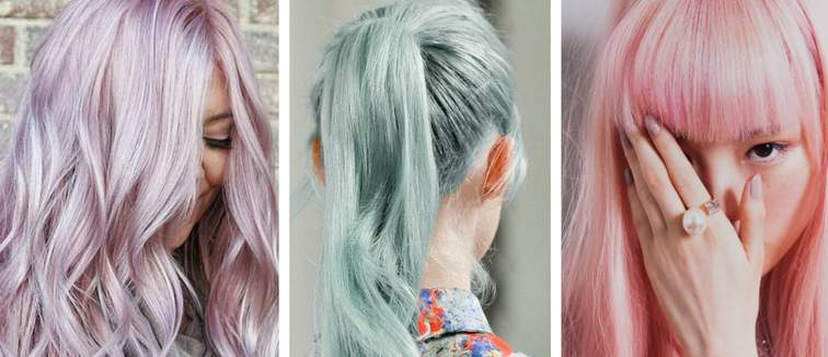 Pastel hair looks