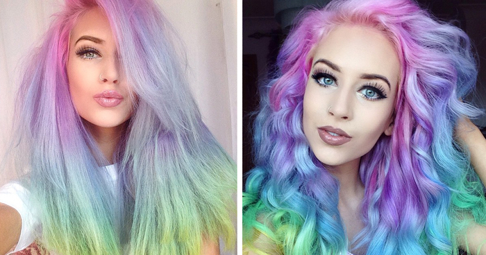 Pastel hair looks